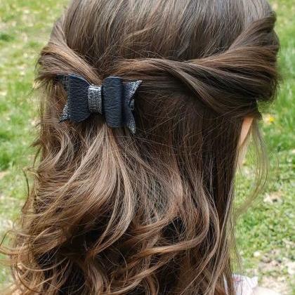 Cute Hair Bow | Leather Hair Bows |..