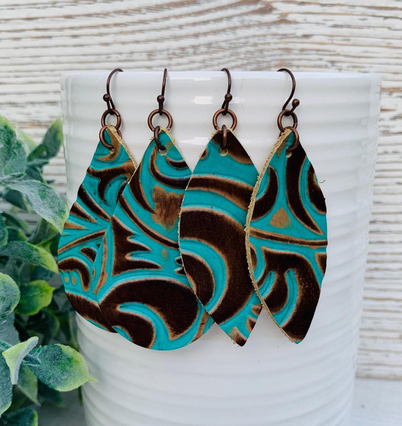 Cute leather earrings outlet